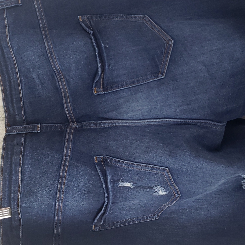 The M.A.P Most Attractive People dark denim distressed jean Size 3XL NWT - Picture 7 of 10